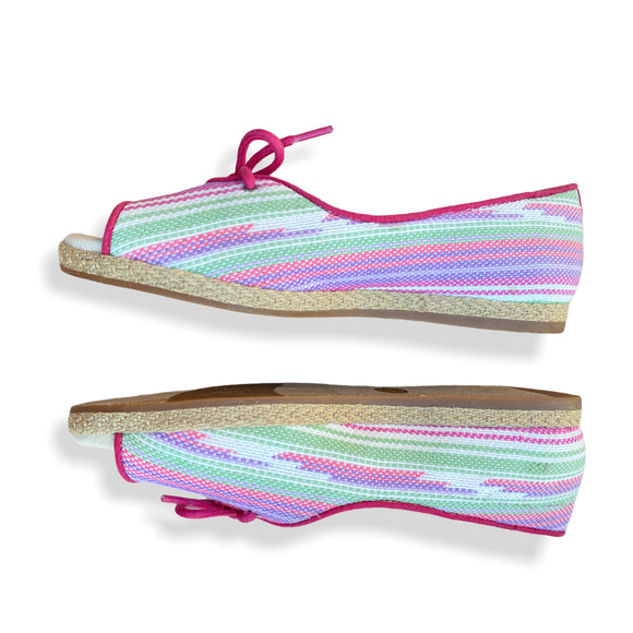 UGG Marleigh Serape Open Toe Espadrille Flat EUC - Picture 5 of 10